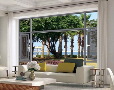 簡納斯整體門窗 65斷橋窗紗一體雙外開平開窗產品詳解